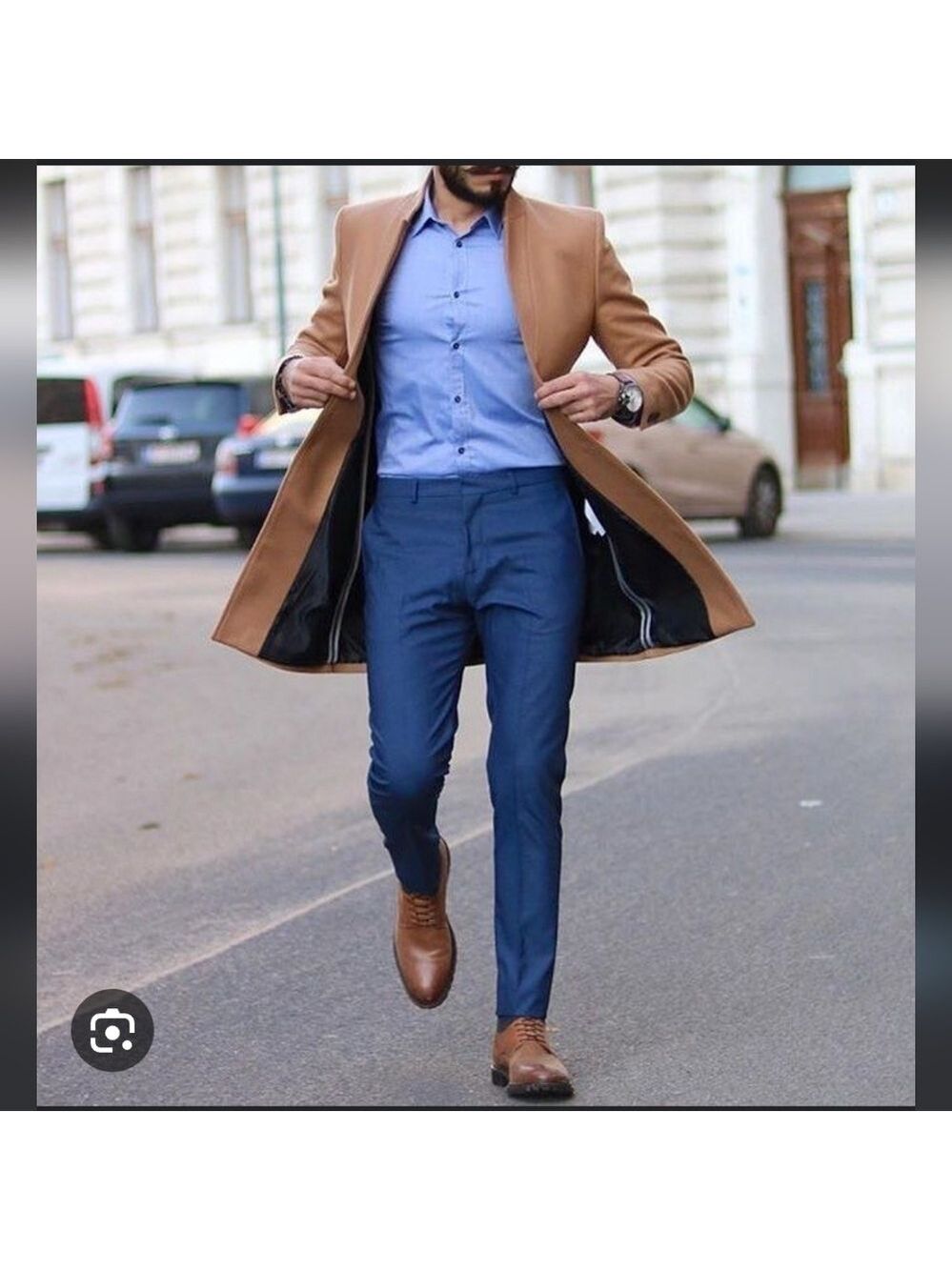 ZARA MEN'S NEW NAVY PATERNED DRESS PANTS 31 32